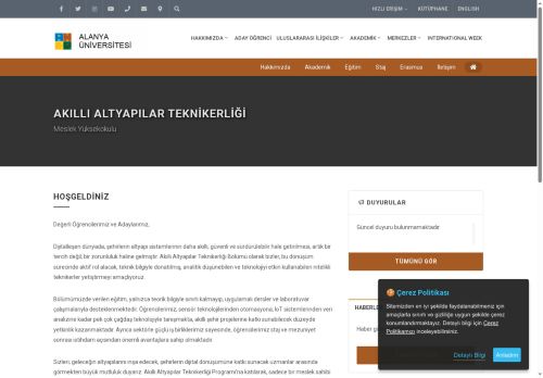 Akıllı Altyapılar Teknikerliği