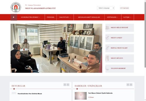 A.Ü. Mezunlar Koordinatörlüğü