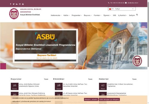 Ana Sayfa | Sosyal Bilimler Enstitüsü