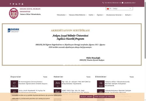 Ana Sayfa | Yabancı Diller Yüksek Okulu