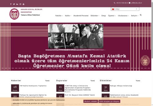Ana Sayfa | Yabancı Diller Fakültesi