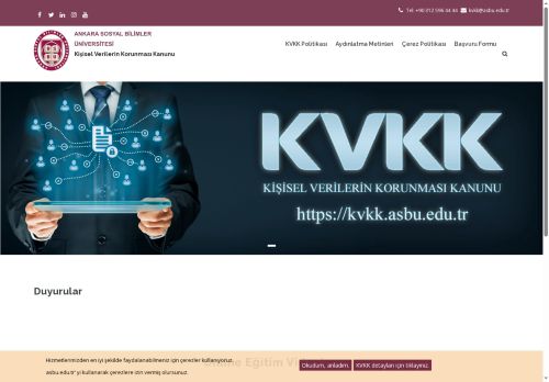 Ana Sayfa | Kişisel Verilerin Korunması Kanunu