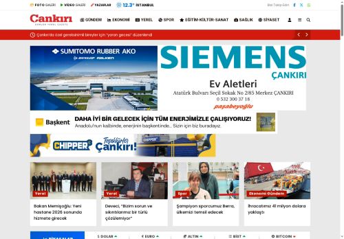 Çankırı Gazete - Çankırı Gündemi En Yeni Çankırı Haberleri