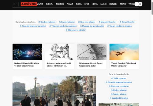 Aksiyon.com.TR - Güncel Haber ve Sosyal Bilgi Paylaşım Platformu
