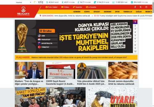 Milli Gazete - Son Dakika Haberleri, Güncel Haberler, Gündem