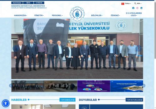 BANDIRMA ONYEDİ EYLÜL ÜNİVERSİTESİ - Susurluk Tarım ve Orman Meslek Yüksekokulu