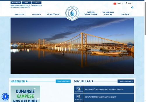 BANDIRMA ONYEDİ EYLÜL ÜNİVERSİTESİ - Mevlana Koordinatörlüğü
