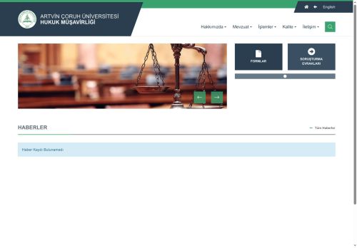 Artvin Çoruh Üniversitesi Hukuk Müşavirliği