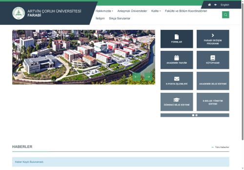 Farabi - Artvin Çoruh Üniversitesi