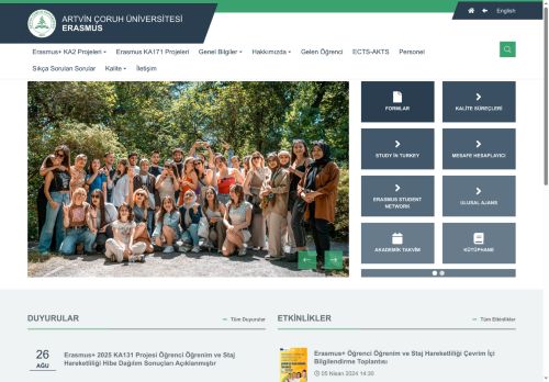Erasmus - Artvin Çoruh Üniversitesi
