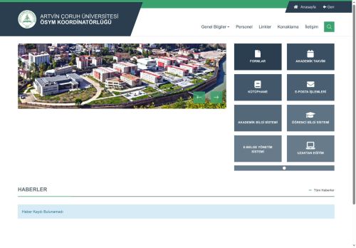 ÖSYM Koordinatörlüğü - Artvin Çoruh Üniversitesi