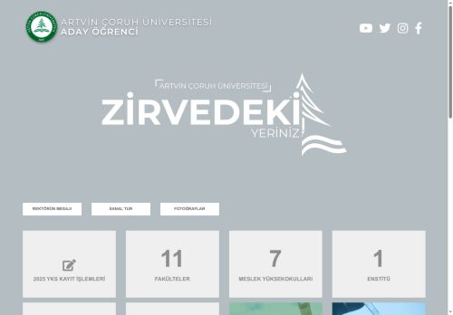 Aday Öğrenciler - Artvin Çoruh Üniversitesi