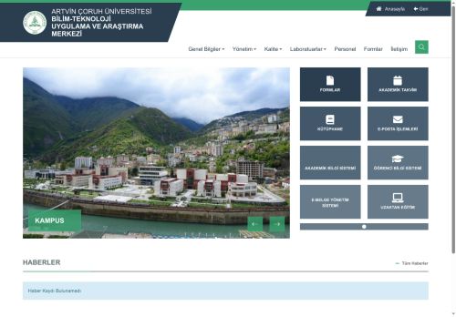 Bilim-Teknoloji Uygulama ve Araştırma Merkezi - Artvin Çoruh Üniversitesi