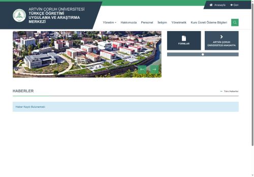 Artvin Çoruh Üniversitesi - Türkçe Öğretimi Uygulama ve Araştırma Merkezi