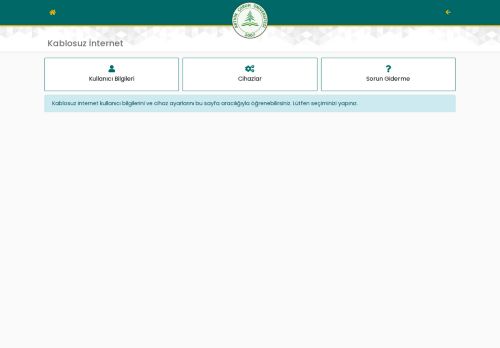 Kablosuz İnternet - Artvin Çoruh Üniversitesi