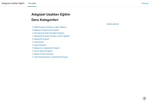 Adıgüzel Uzaktan Eğitim