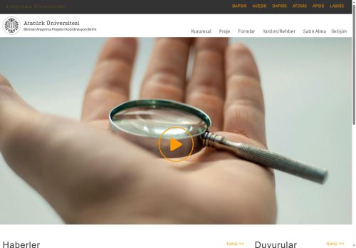 BAP – BİLİMSEL ARAŞTIRMA PROJELERİ