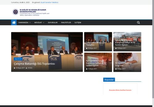 Atatürk Ün. İş Sağlığı ve Güvenliği Kurum Koordinatörlüğü