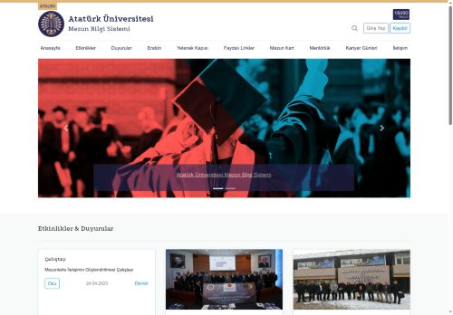 Atatürk Üniversitesi | Mezun Bilgi Sistemi