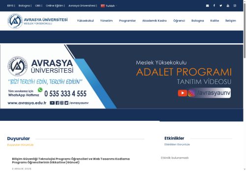 Avrasya Üniversitesi – Kıtaların Buluşma Noktasında Eğitime Açılan Kapınız
