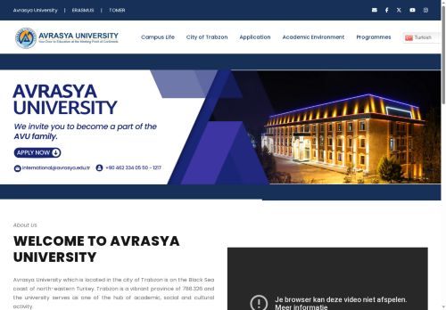 Avrasya Üniversitesi – Kıtaların Buluşma Noktasında Eğitime Açılan Kapınız