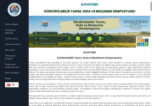 Sürdürülebilir Tarım, Gıda ve Beslenme Sempozyumu