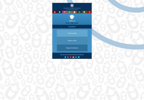 OBiS.v3 // Giriş Ekranı