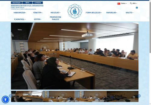BANDIRMA ONYEDİ EYLÜL ÜNİVERSİTESİ - Strateji Geliştirme Daire Başkanlığı