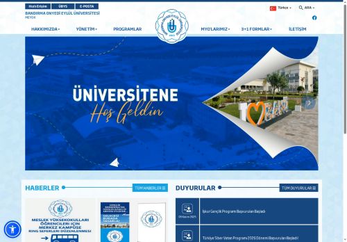 BANDIRMA ONYEDİ EYLÜL ÜNİVERSİTESİ - meyok