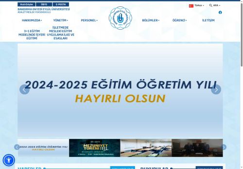 BANDIRMA ONYEDİ EYLÜL ÜNİVERSİTESİ - Adalet Meslek Yüksekokulu