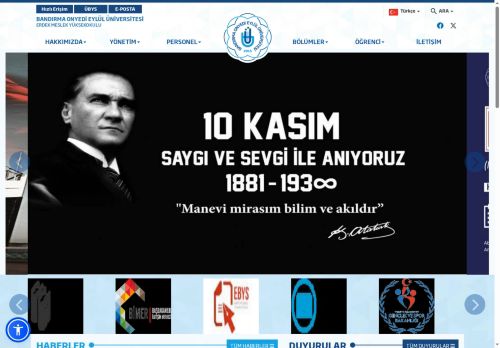 BANDIRMA ONYEDİ EYLÜL ÜNİVERSİTESİ - Erdek Meslek Yüksekokulu
