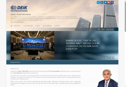 DEİK | Dış Ekonomik İlişkiler Kurulu