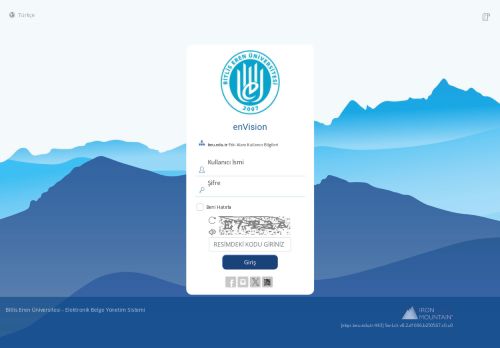 enVision - Giriş Sayfası