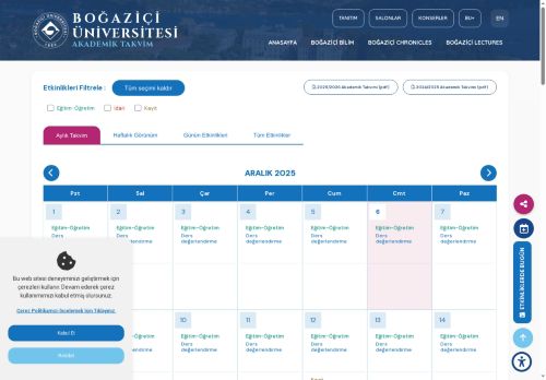 Akademik Takvim