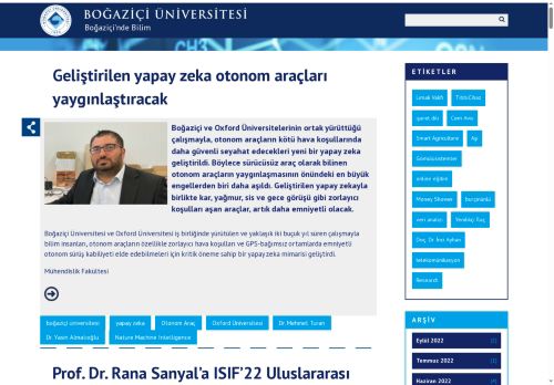 Boğaziçi'nde Bilim