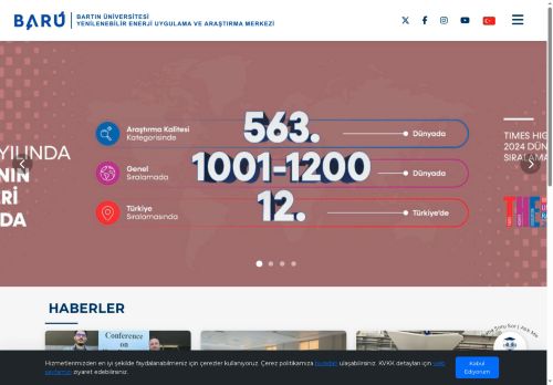 Ana Sayfa - Yenilenebilir Enerji Uygulama ve Araştırma Merkezi - Bartın Üniversitesi