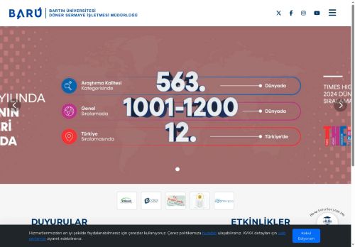 Ana Sayfa - Döner Sermaye İşletmesi Müdürlüğü - Bartın Üniversitesi