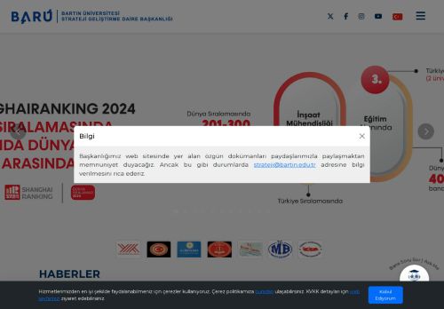 Ana Sayfa - Strateji Geliştirme Daire Başkanlığı - Bartın Üniversitesi