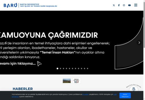 Ana Sayfa - Yapı İşleri ve Teknik Daire Başkanlığı - Bartın Üniversitesi