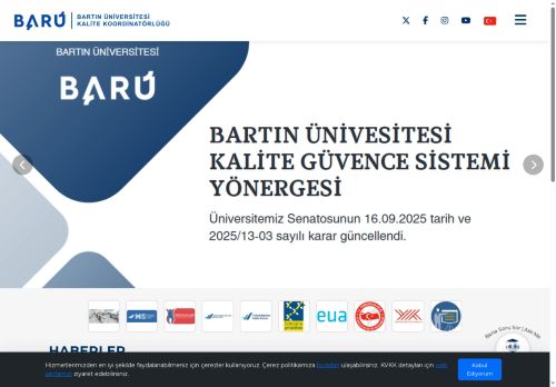Bartın Üniversitesi - Ana Sayfa - Kalite Koordinatörlüğü