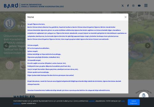 Ana Sayfa - Engelli Öğrenci Birimi Koordinatörlüğü - Bartın Üniversitesi