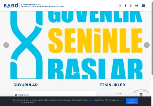 Ana Sayfa - İş Sağlığı ve Güvenliği Koordinatörlüğü - Bartın Üniversitesi