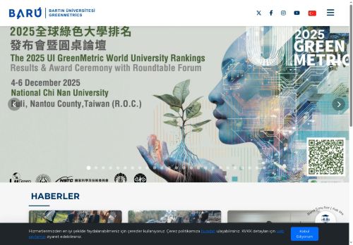 Ana Sayfa - Greenmetrics - Bartın Üniversitesi