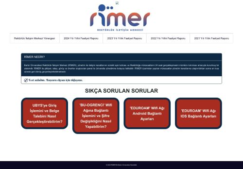 RİMER · Bartın Üniversitesi