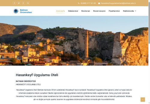 Hasankeyf Uygulama Oteli – Batman Üniversitesi
