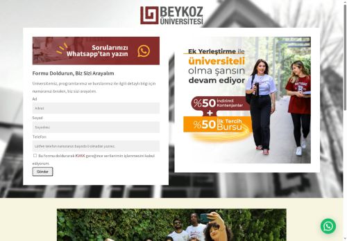 Beykoz Üniversitesi | Beykoz University – Form Sistemi