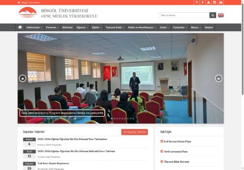 GENÇ MESLEK YÜKSEKOKULU