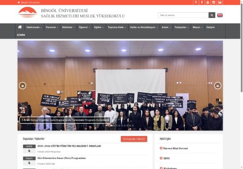 SAĞLIK HİZMETLERİ MESLEK YÜKSEKOKULU