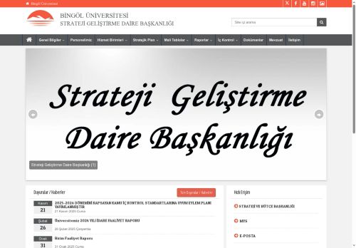 STRATEJİ GELİŞTİRME DAİRE BAŞKANLIĞI