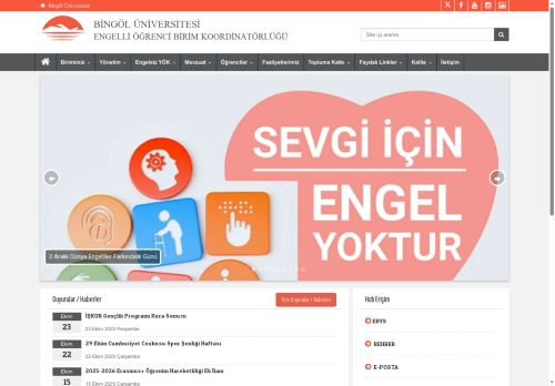 ENGELLİ ÖĞRENCİ BİRİM KOORDİNATÖRLÜĞÜ